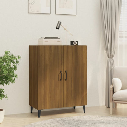 Credenza Rovere Marrone 70x34x90 cm in Legno Multistrato - homemem39