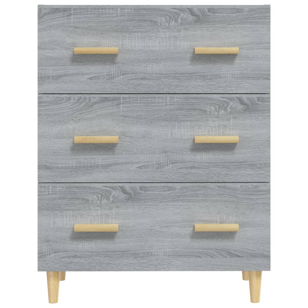 Credenza Grigio Sonoma 70x34x90 cm in Legno Multistrato - homemem39