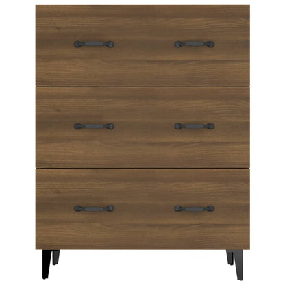 Credenza Rovere Marrone 69,5x34x90 cm in Legno Multistrato - homemem39