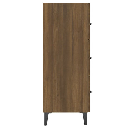 Credenza Rovere Marrone 69,5x34x90 cm in Legno Multistrato - homemem39