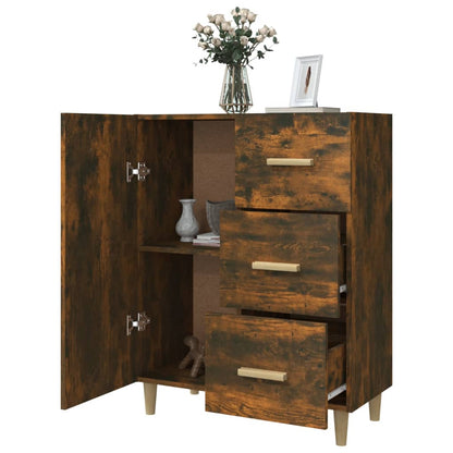 Credenza Rovere Fumo 69,5x34x90 cm in Legno Multistrato - homemem39