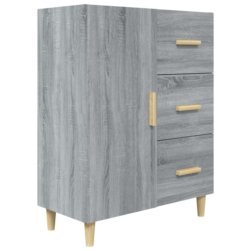 Credenza Grigio Sonoma 69,5x34x90 cm in Legno Multistrato - homemem39