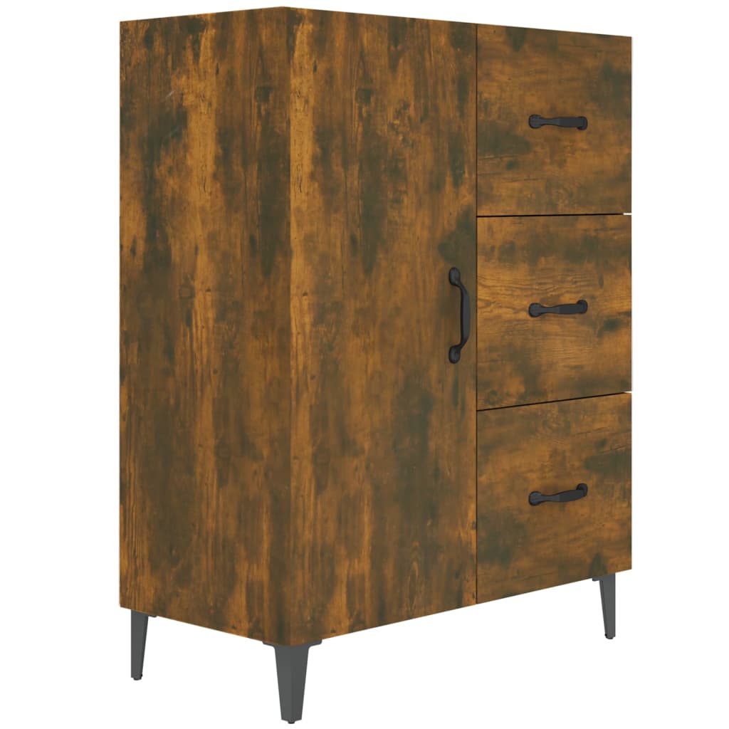 Credenza Rovere Fumo 69,5x34x90 cm in Legno Multistrato - homemem39