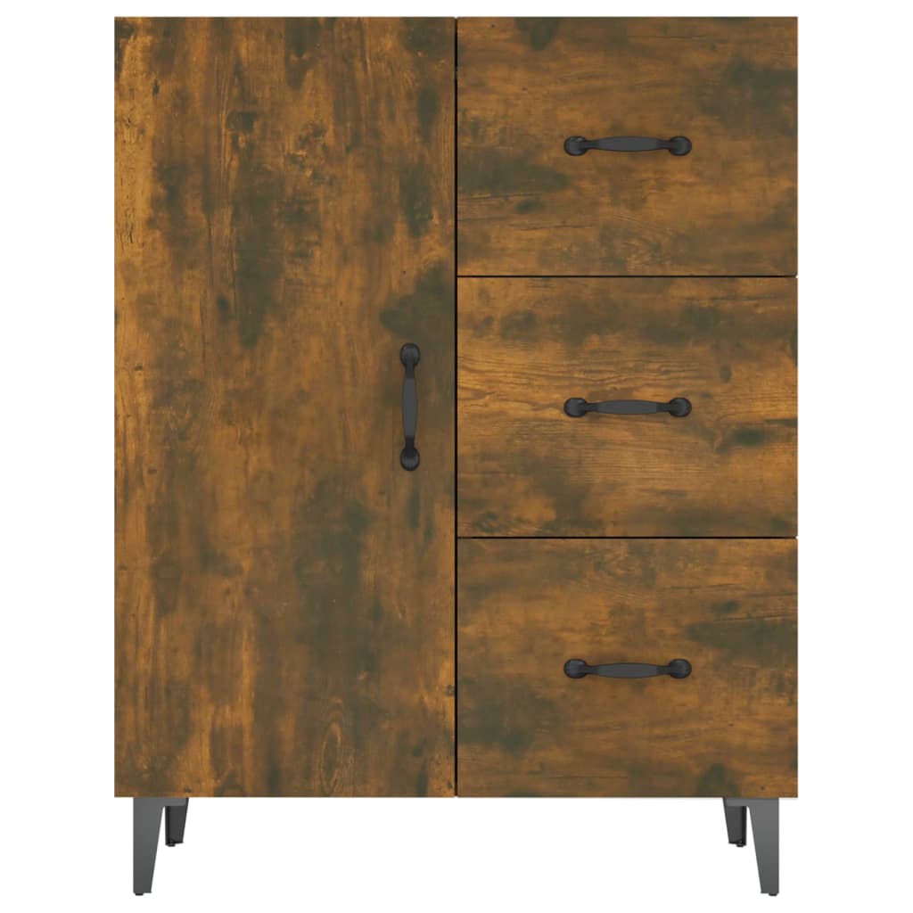 Credenza Rovere Fumo 69,5x34x90 cm in Legno Multistrato - homemem39