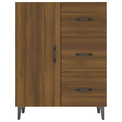 Credenza Rovere Marrone 69,5x34x90 cm in Legno Multistrato - homemem39