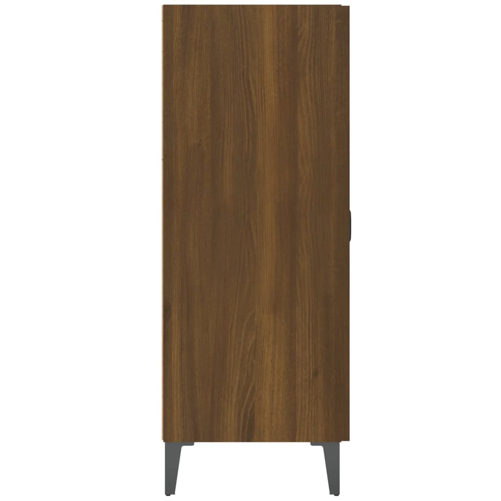 Credenza Rovere Marrone 69,5x34x90 cm in Legno Multistrato - homemem39