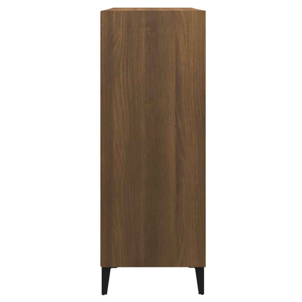 Credenza Rovere Marrone 69,5x32,5x90 cm in Legno Multistrato - homemem39