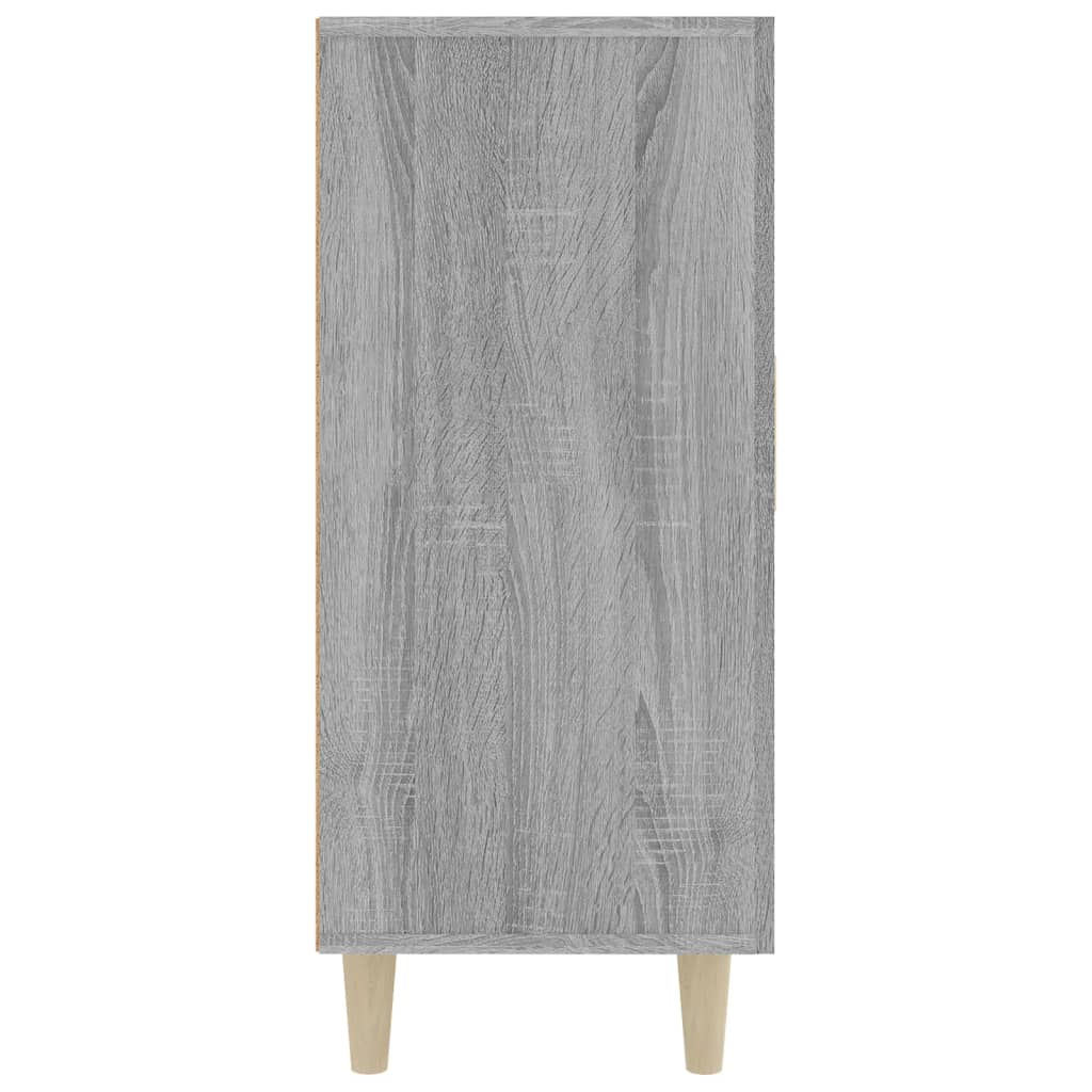 Credenza Grigio Sonoma 90x34x80 cm in Legno Multistrato - homemem39