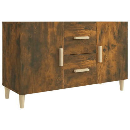 Credenza Rovere Fumo 100x36x60 cm in Legno Multistrato - homemem39