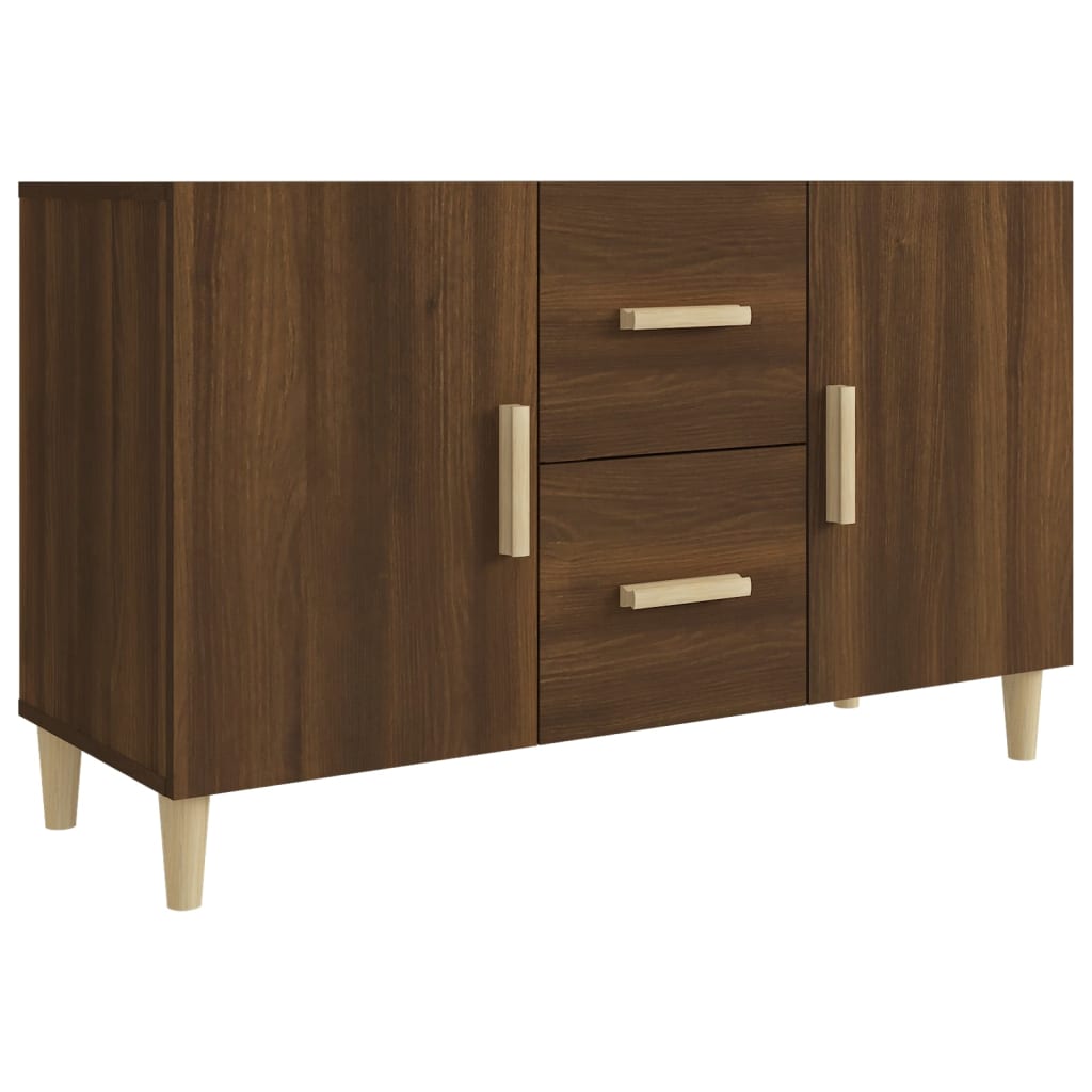 Credenza Rovere Marrone 100x36x60 cm in Legno Multistrato - homemem39