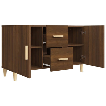 Credenza Rovere Marrone 100x36x60 cm in Legno Multistrato - homemem39