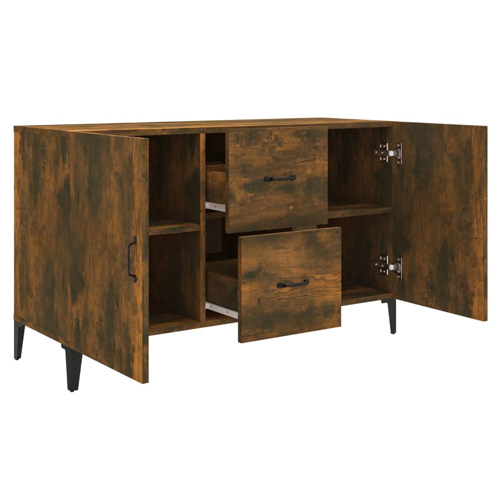 Credenza Rovere Fumo 100x36x60 cm in Legno Multistrato - homemem39