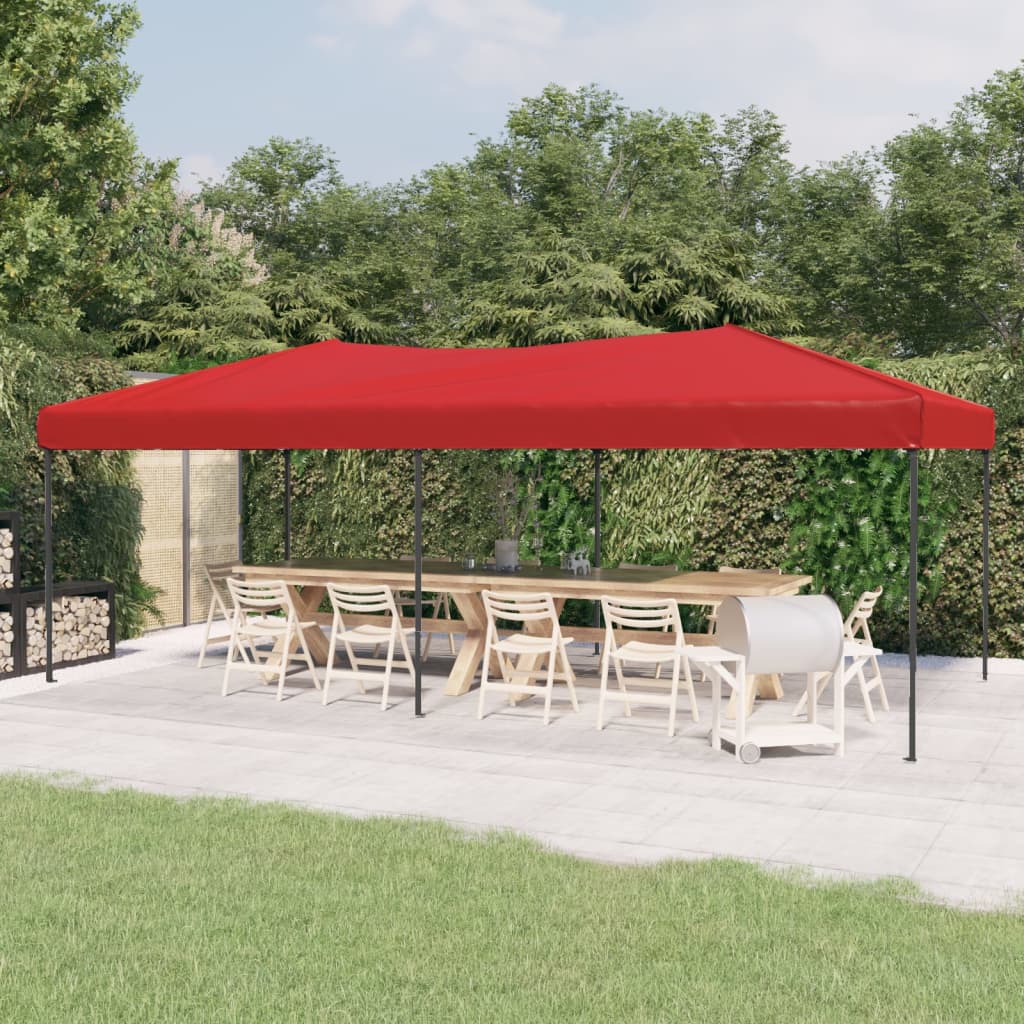 Tenda per Feste Pieghevole Rosso 3x6 m - homemem39