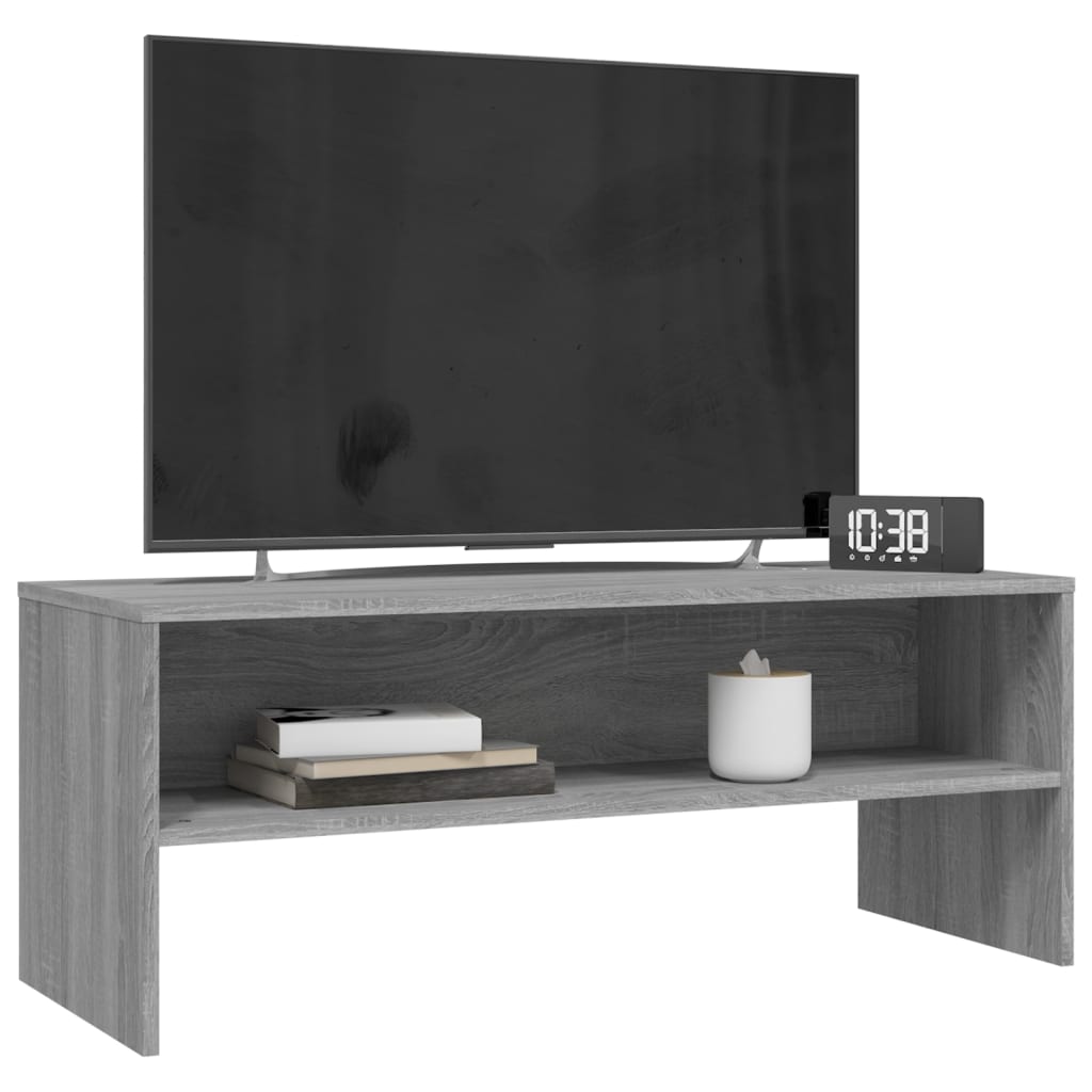 Mobile Porta TV Grigio Sonoma 100x40x40 cm in Legno Multistrato - homemem39