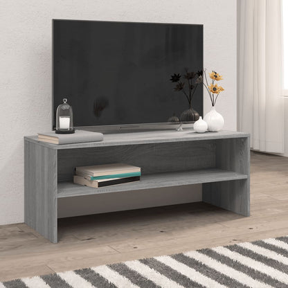 Mobile Porta TV Grigio Sonoma 100x40x40 cm in Legno Multistrato - homemem39