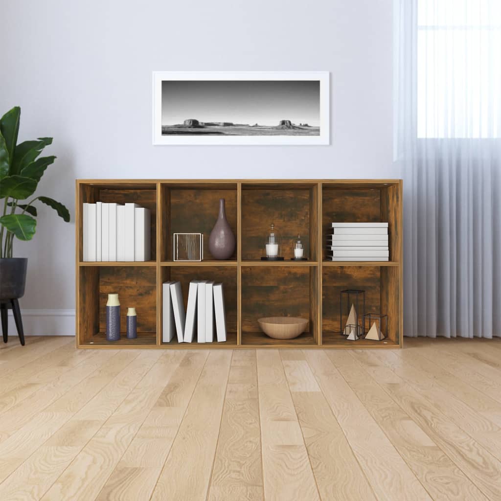 Libreria/Credenza Rovere Fumo 66x30x130 cm in Legno Multistrato - homemem39