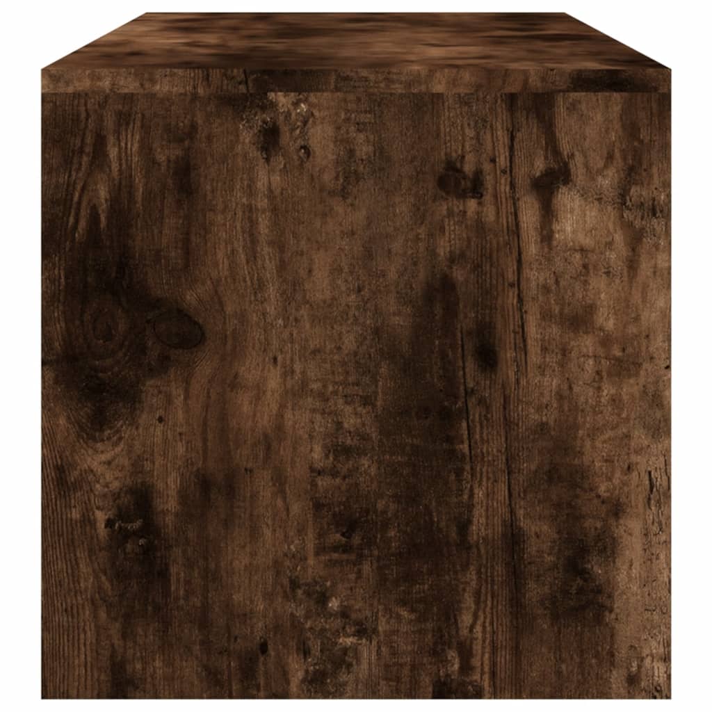 Tavolino da Salotto Rovere Fumo 100x40x40 cm Legno Multistrato - homemem39