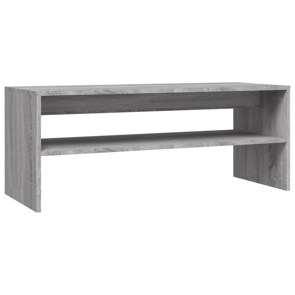 Tavolino da Salotto Grigio Sonoma 100x40x40cm Legno Multistrato - homemem39