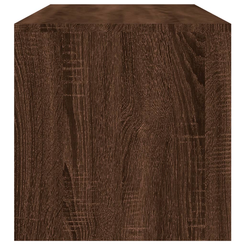 Tavolino Salotto Rovere Marrone 100x40x40 cm Legno Multistrato - homemem39