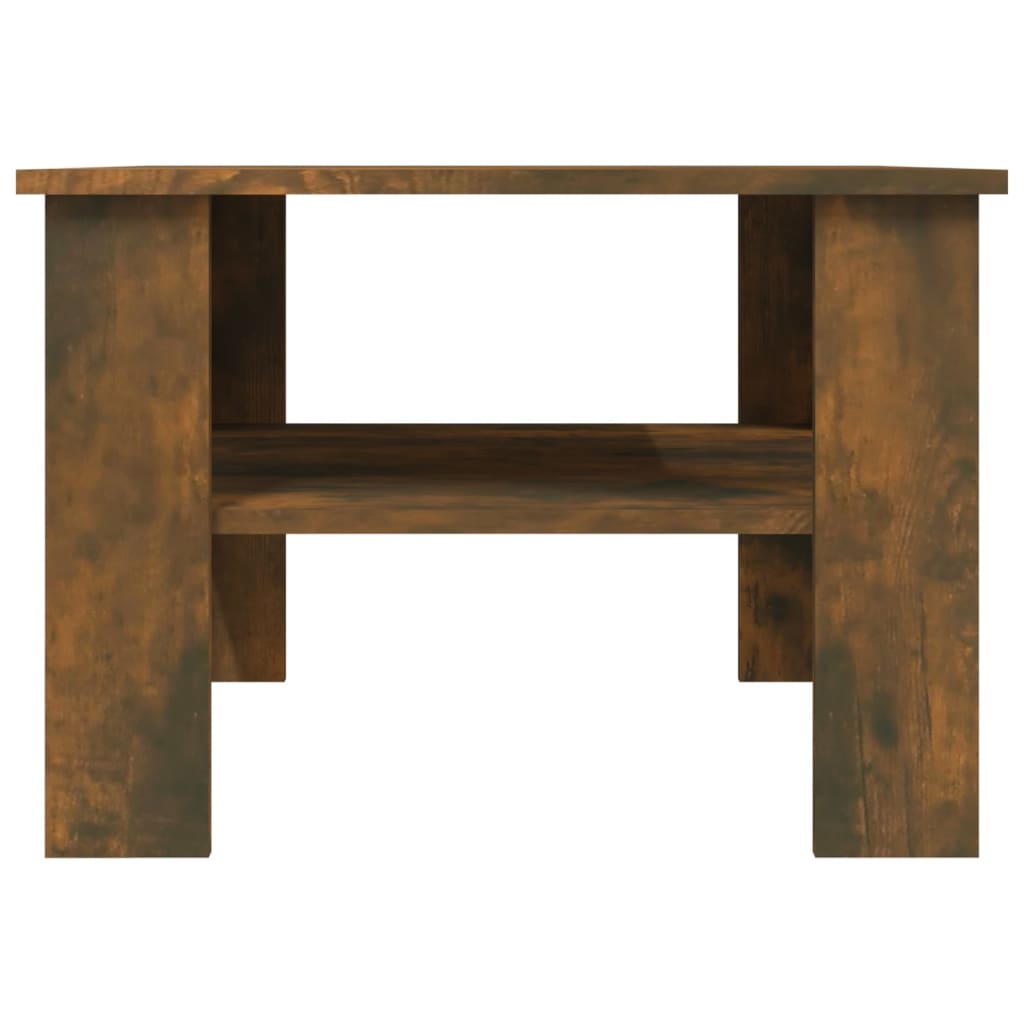 Tavolino da Salotto Rovere Fumo 60x60x42 cm Legno Multistrato - homemem39