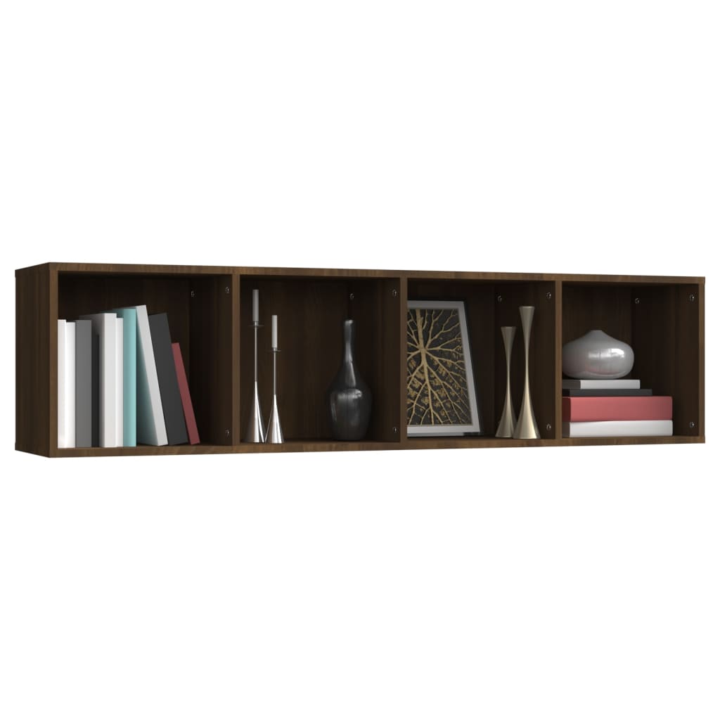 Libreria/Mobile TV Rovere Marrone 143x30x36cm Legno Multistrato - homemem39