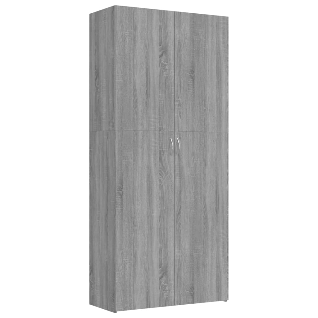 Scarpiera Grigio Sonoma 80x35,5x180 cm in Legno Multistrato - homemem39