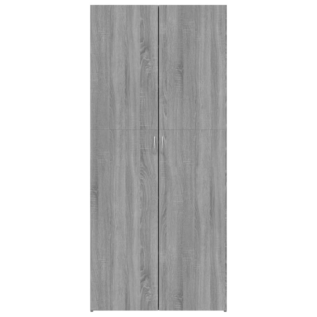 Scarpiera Grigio Sonoma 80x35,5x180 cm in Legno Multistrato - homemem39