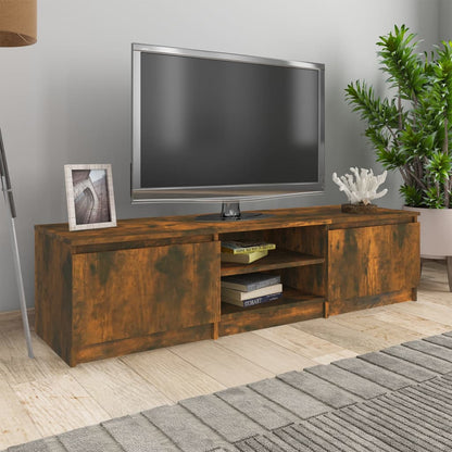 Mobile TV Rovere Fumo 140x40x35,5 cm in Legno Multistrato - homemem39