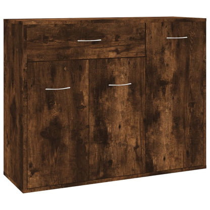 Credenza Rovere Fumo 88x30x70 cm in Legno Ingegnerizzato - homemem39