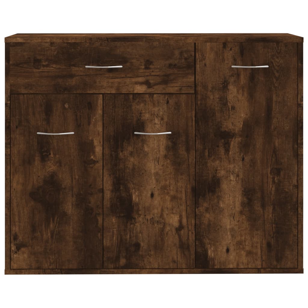 Credenza Rovere Fumo 88x30x70 cm in Legno Ingegnerizzato - homemem39