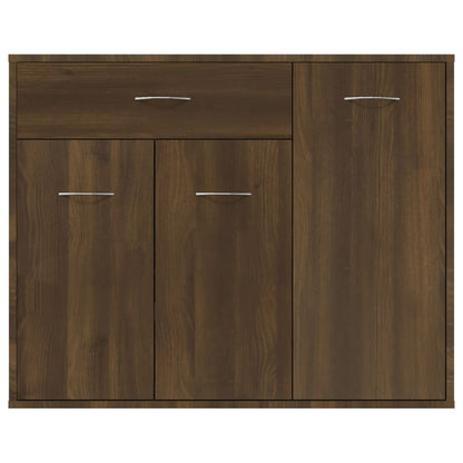 Credenza Rovere Marrone 88x30x70 cm in Legno Multistrato - homemem39