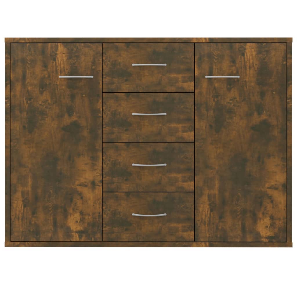 Credenza Rovere Fumo 88x30x65 cm in Legno Multistrato - homemem39