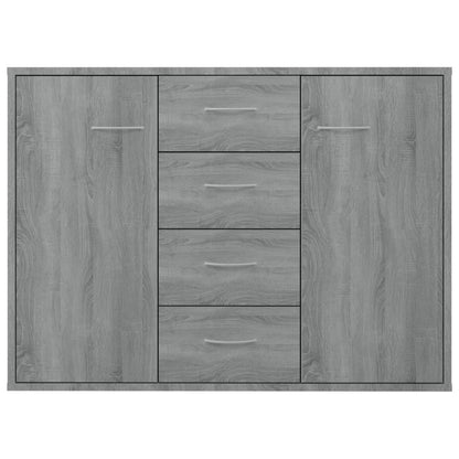 Credenza Grigio Sonoma 88x30x65 cm in Legno Multistrato - homemem39