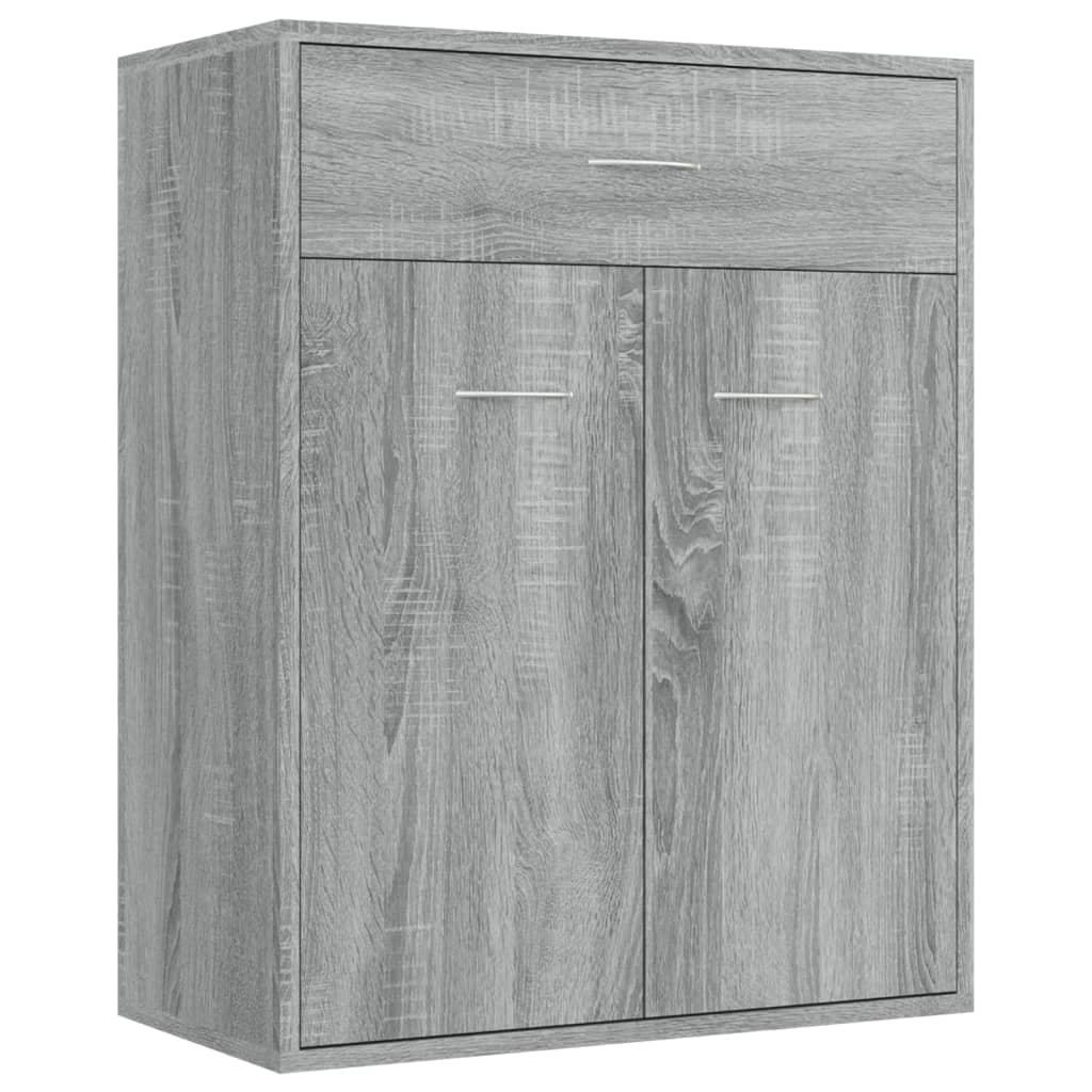 Credenza Grigio Sonoma 60x30x75 cm in Legno Multistrato - homemem39