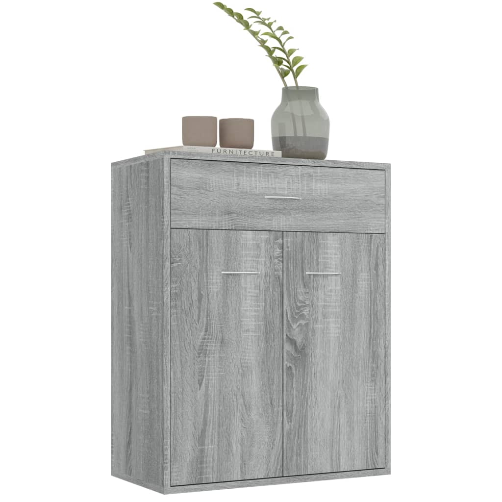 Credenza Grigio Sonoma 60x30x75 cm in Legno Multistrato - homemem39