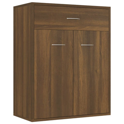 Credenza Rovere Marrone 60x30x75 cm in Legno Multistrato - homemem39