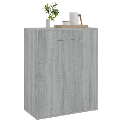 Credenza Grigio Sonoma 60x30x75 cm in Legno Multistrato - homemem39