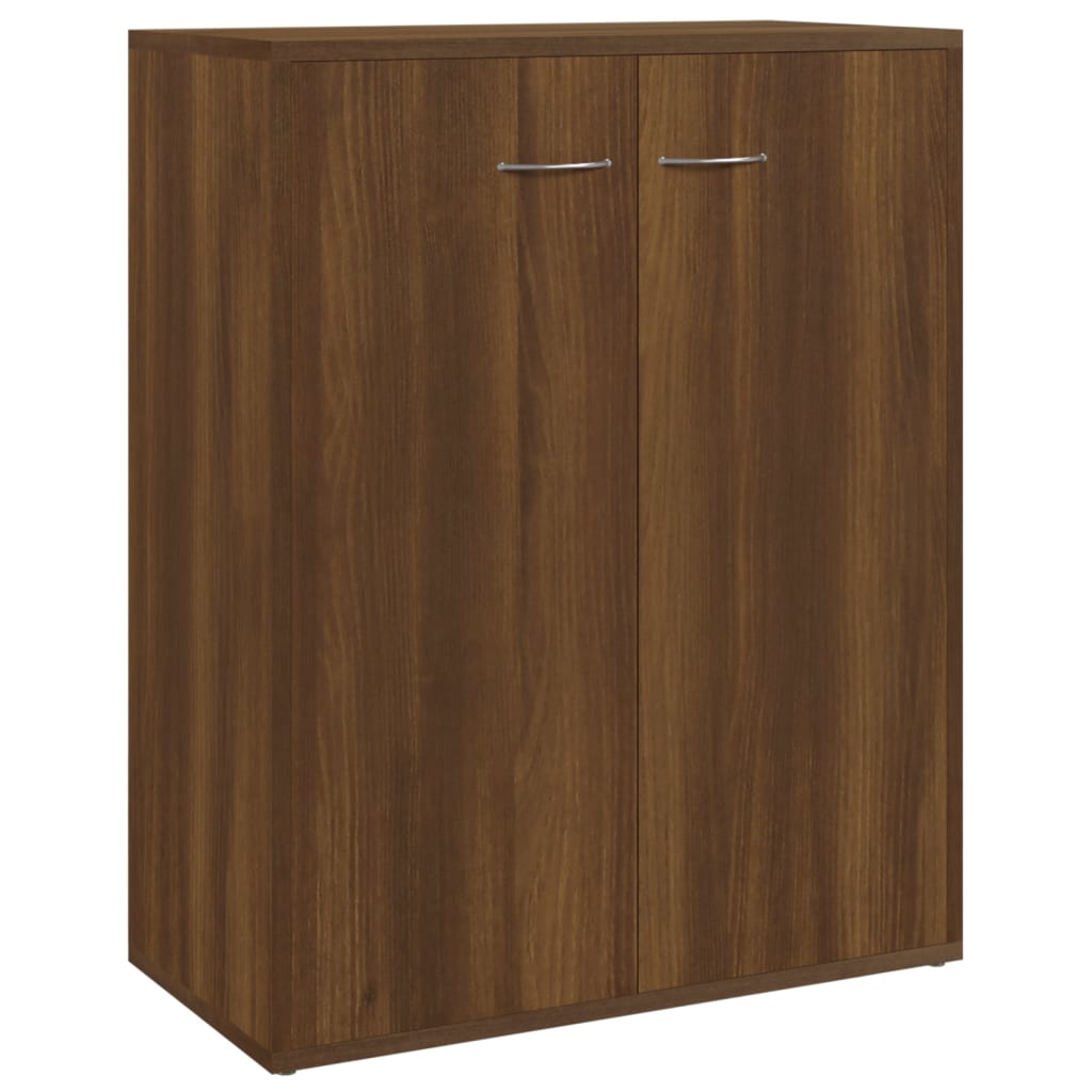 Credenza Rovere Marrone 60x30x75 cm in Legno Multistrato - homemem39