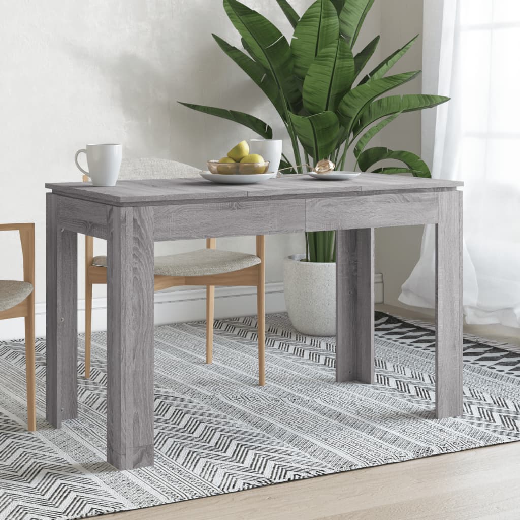 Tavolo da Pranzo Grigio Sonoma 120x60x76 cm Legno Multistrato - homemem39