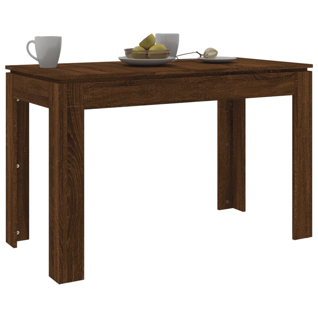 Tavolo da Pranzo Rovere Marrone 120x60x76 cm Legno Multistrato - homemem39