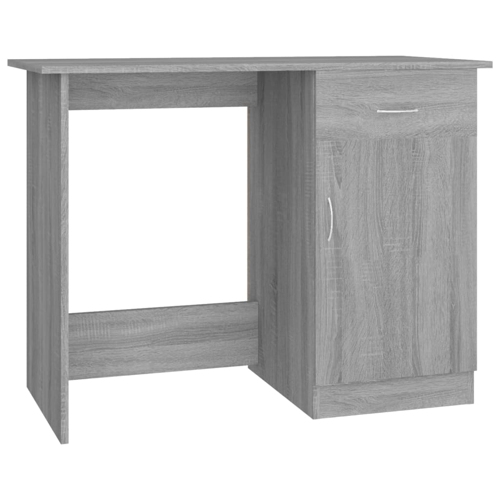 Scrivania Grigio Sonoma 100x50x76 cm in Legno Multistrato - homemem39