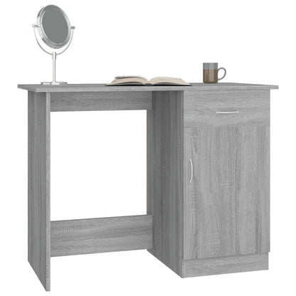 Scrivania Grigio Sonoma 100x50x76 cm in Legno Multistrato - homemem39