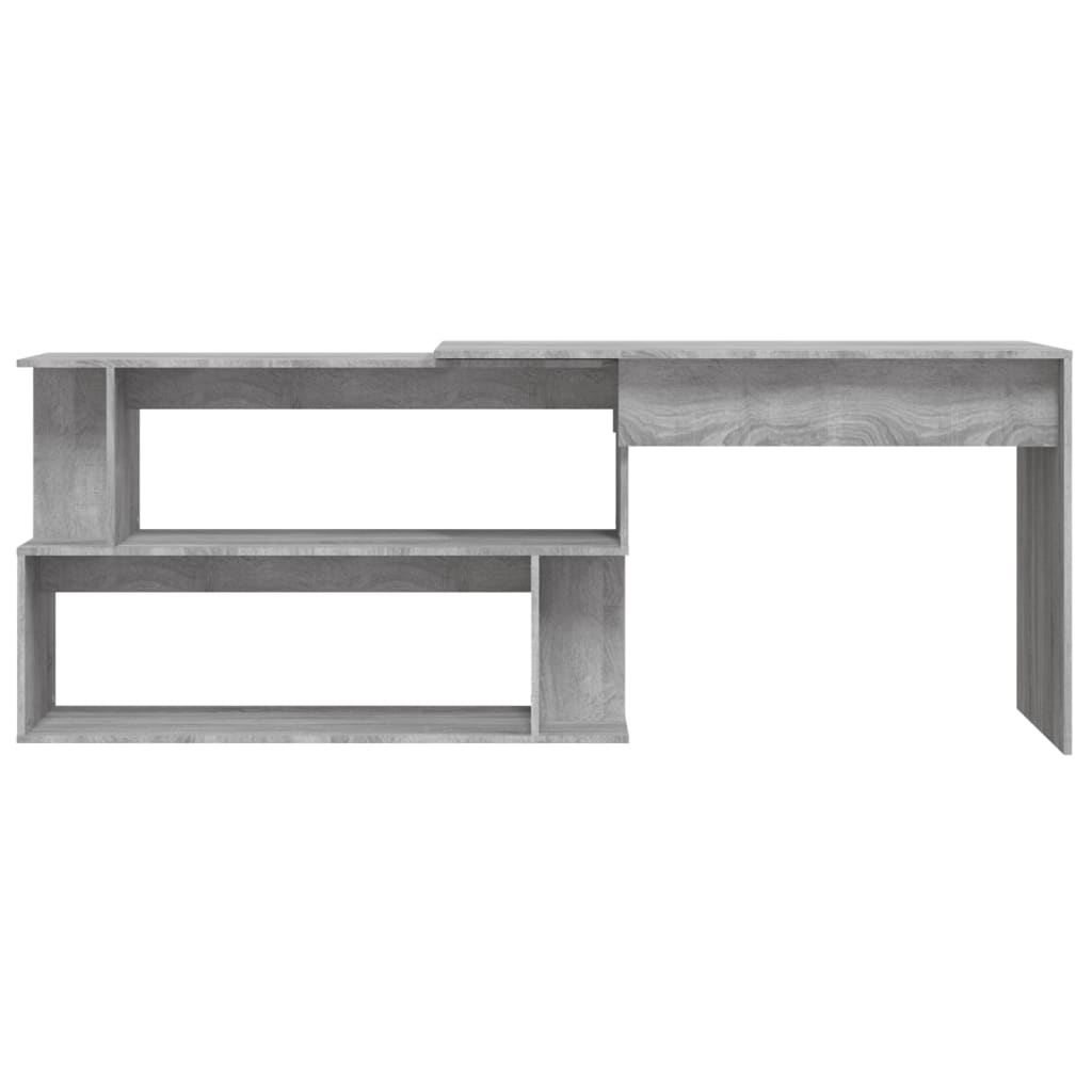 Scrivania Angolare Grigio Sonoma 200x50x76 cm Legno Multistrato - homemem39