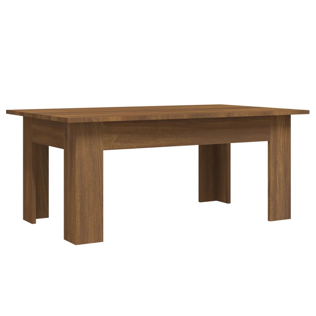 Tavolino Salotto Rovere Marrone 100x60x42 cm Legno Multistrato - homemem39