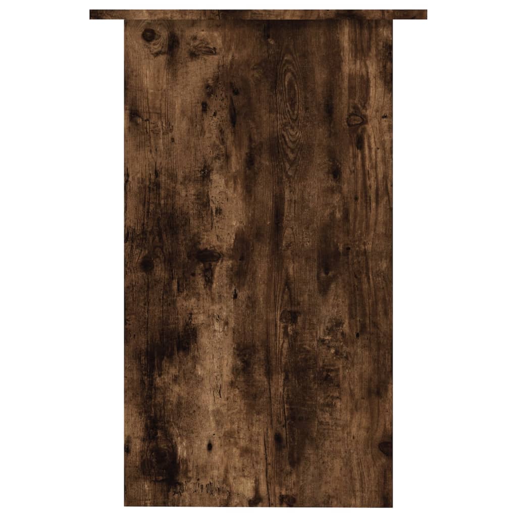 Scrivania Rovere Fumo 90x50x74 cm in Legno Multistrato - homemem39