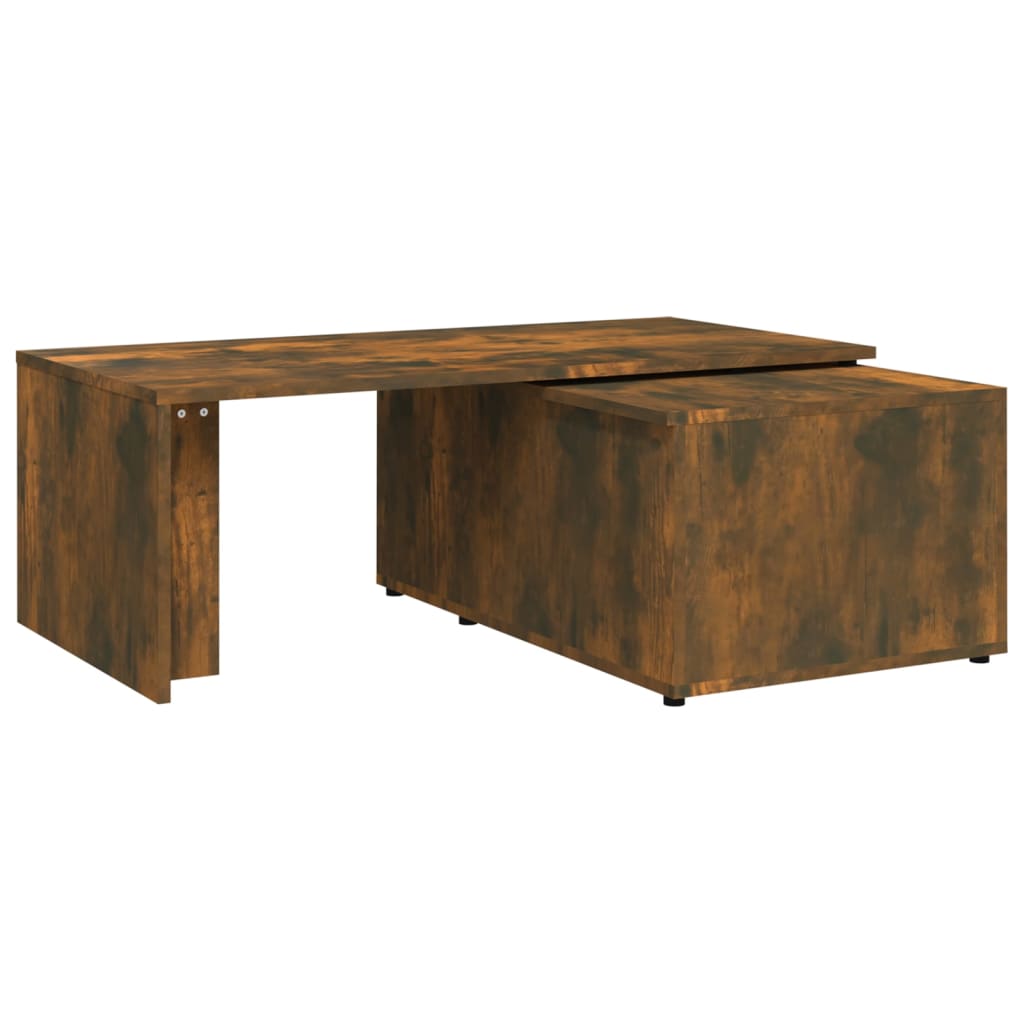 Tavolino da Salotto Rovere Fumo 150x50x35 cm Legno Multistrato - homemem39