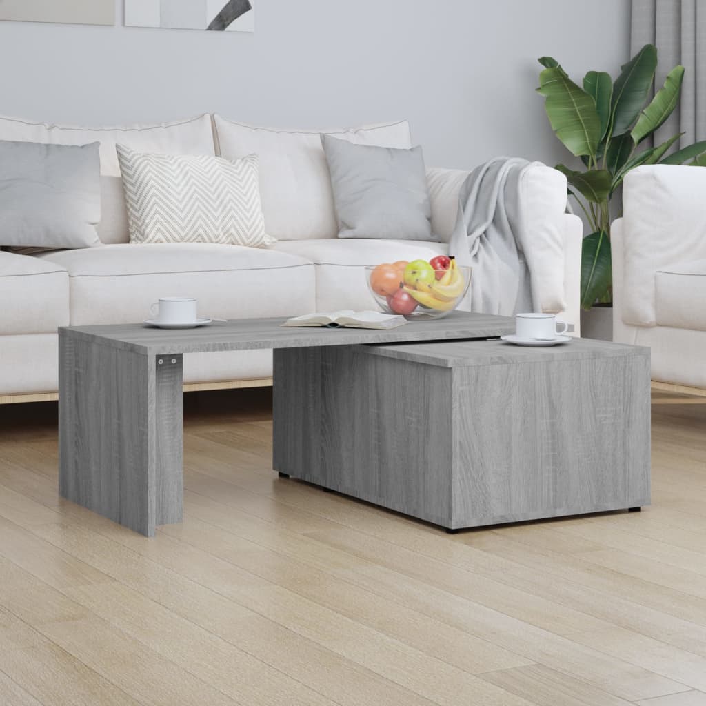 Tavolino da Salotto Grigio Sonoma 150x50x35cm Legno Multistrato - homemem39