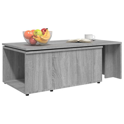 Tavolino da Salotto Grigio Sonoma 150x50x35cm Legno Multistrato - homemem39