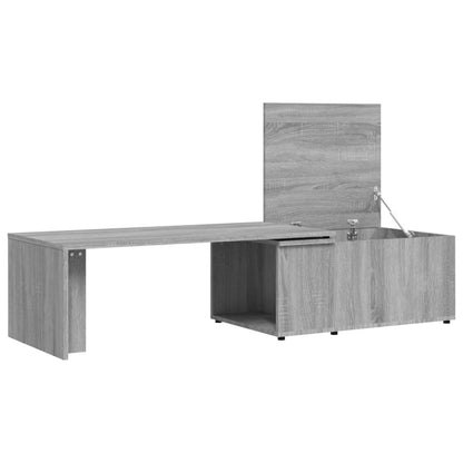 Tavolino da Salotto Grigio Sonoma 150x50x35cm Legno Multistrato - homemem39