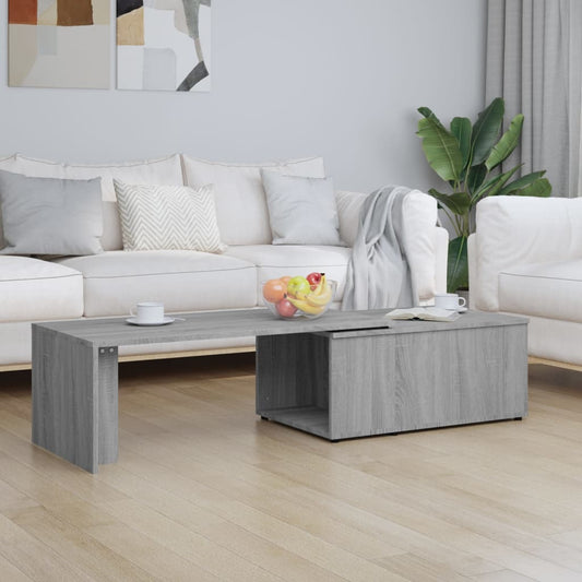 Tavolino da Salotto Grigio Sonoma 150x50x35cm Legno Multistrato - homemem39